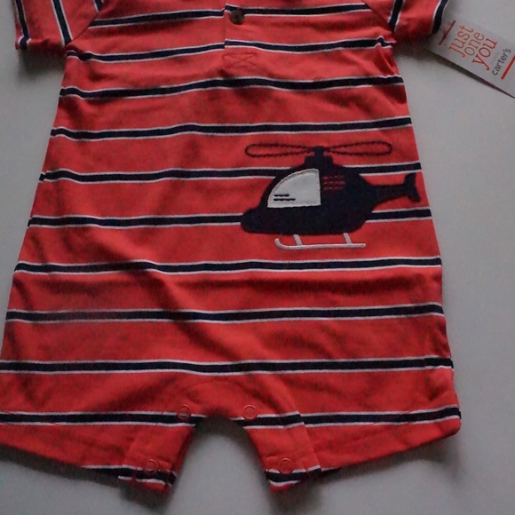 Carters Just One You Boys 3m One PIece Orange - Picture 3 of 3